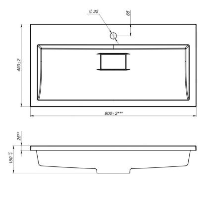 Раковина из искусственного камня Stella Polar Арта SP-00001652 90х50 встраиваемая цвет белый