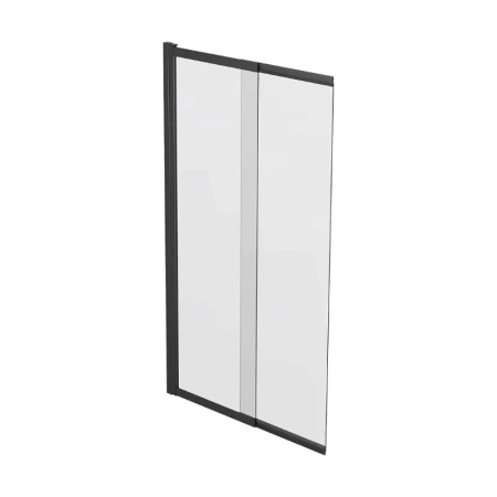 Душевая шторка на ванну Reflexion Slider RX15090CBL-21 90х150 стекло прозрачное профиль черный ориентация универсальная