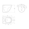 Унитаз подвесной BelBagno AMANDA BB051CH-TOR-FC/BB051SC белый с сиденьем микролифт безободковый смыв торнадо