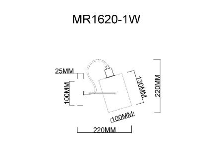 Бра Myfar Sara (Сара) MR1620-1W