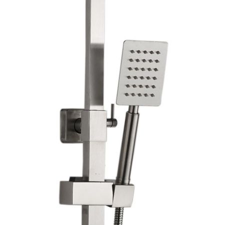 Душевая стойка Haiba HB24815 настенная цвет нержавеющая сталь