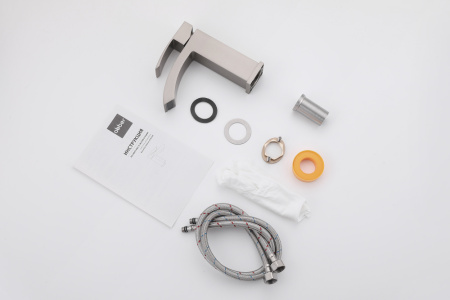 Смеситель ABBER Wasserfall AF8610SP на раковину/столешницу сатин