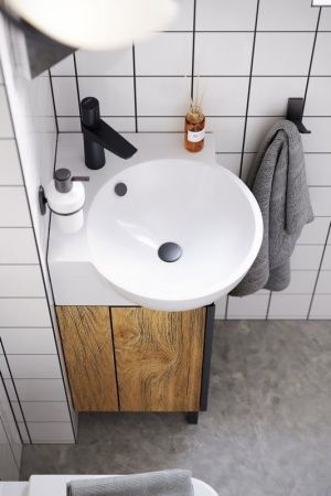 Тумба под раковину Aqwella Y POR0104DB 40х40 напольная цвет коричневый