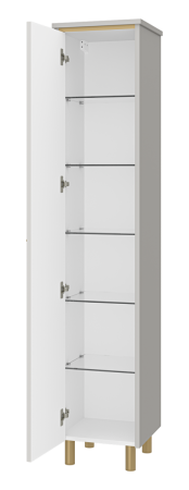 Шкаф-пенал Brevita Elche ELC-05035-010L 40х170 подвесной цвет белый