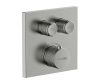 Смеситель для ванны и душа Wasserkraft Wern 4200 4248 Thermo встраиваемый в стену никель с термостатом