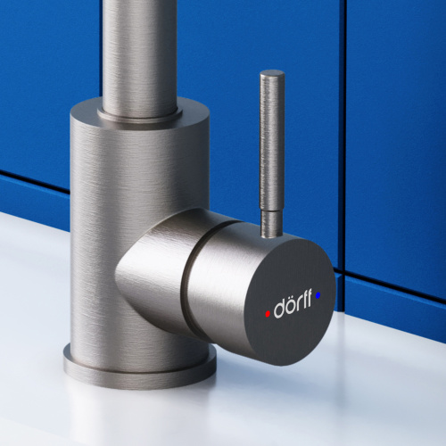 Смеситель для кухни Dorff Logic D3000000 на раковину нержавеющая сталь без термостата - фото 5