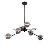 Люстра на штанге Delight Collection 9303P-6 black/smoky