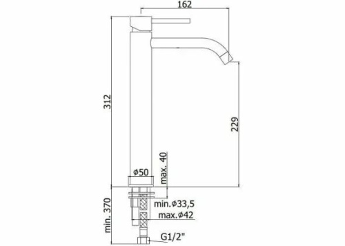 Смеситель Paffoni Light LIG081HGSP на столешницу золото - фото 5
