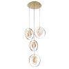 Светильник подвесной Delight Collection Cowley (Цовлеы) P60669-4 gold/clear