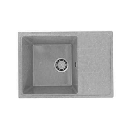 Кухонная мойка Practik PR-600 PR-M-600-003 60х40 цвет серый поверхность глянцевая