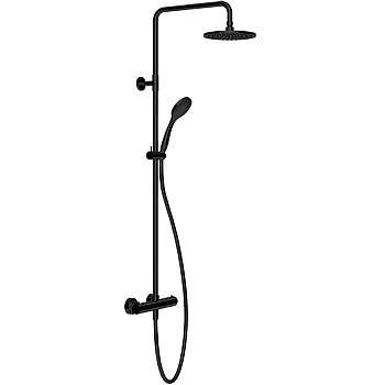 Душевая стойка Gessi Emporio shower 35181#299 на стену черный Душевая стойка Gessi Emporio shower 35181#299 на стену черный