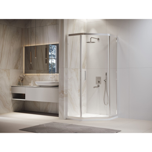 Душевой уголок RGW Passage 38088600-11 100х100 стекло прозрачное профиль хром глянцевый без поддона - фото 2