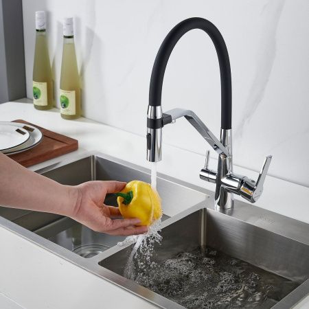 Смеситель для кухни Shevanik S278 на мойку хром