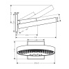 Верхний душ Hansgrohe Rainfinity 26234140 35х35 бронза