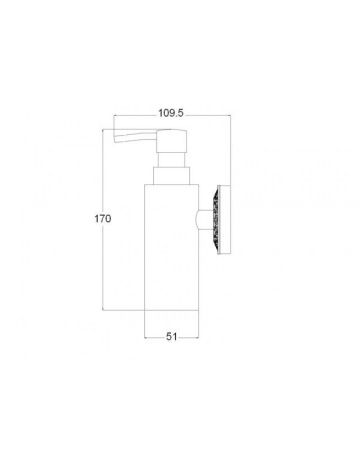 Дозатор для жидкого мыла Bronze de Luxe WINDSOR K25027
