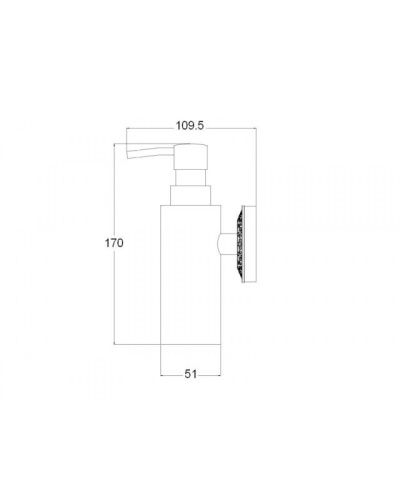Дозатор для жидкого мыла Bronze de Luxe WINDSOR K25027 - фото 3