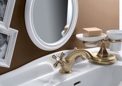 Смеситель Fiore 26ZZ0622 на раковину бронза - фото 4