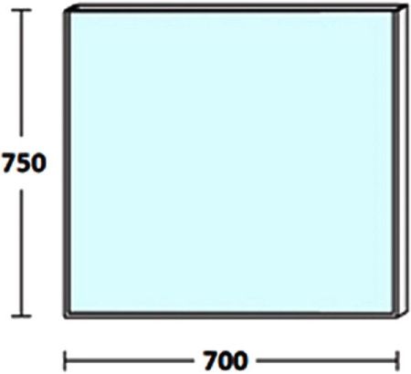 Зеркало De Aqua Сильвер 00261663 70х80 подвесное