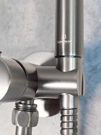 Гигиенический душ со смесителем AltroBagno Modern AltroBagnoModern060126Ni никель