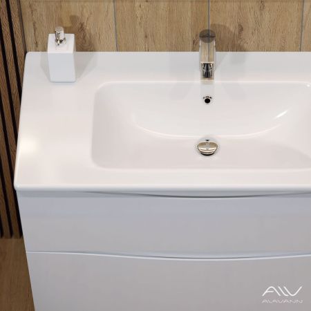 Тумба с раковиной Alavann Tess ALV1010000 100х50 подвесная цвет белый