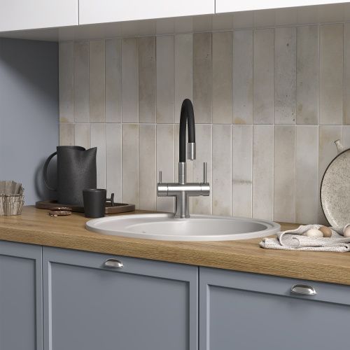 Смеситель для кухни Reflexion Lago RX9902SS на мойку серый - фото 4