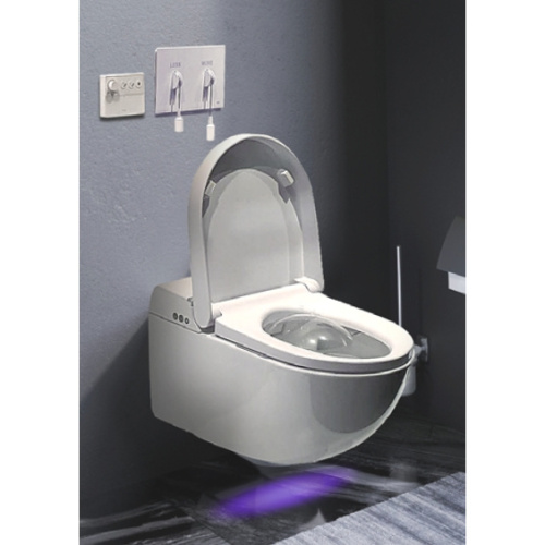 Унитаз-биде электронный подвесной GSI Wclean 7418K11 белый глянцевый с сиденьем микролифт безободковый смыв торнадо - фото 5