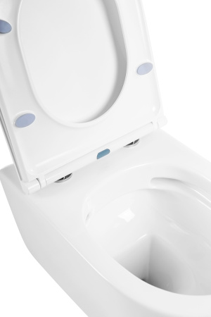 Унитаз подвесной BelBagno MARINO BB105CHR/BB870SC белый с сиденьем микролифт безободковый каскадный смыв