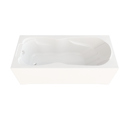 Ванна акриловая Тритон Цезарь Н0000099993 180х80 пристенная прямоугольная без каркаса