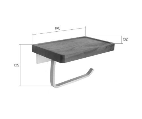 Бумагодержатель Bronze de Luxe FOREST 10705G - фото 3