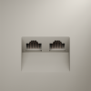 Розетка компьютерная двойная VOLTUM S70 VLS060203