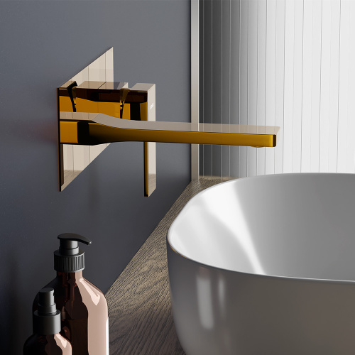 Смеситель Damixa Gala 530260600 встраиваемый в стену золото - фото 3