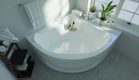 Ванна акриловая 1MarKa IBIZA 01иб1515 150х150 угловая четверть круга без каркаса