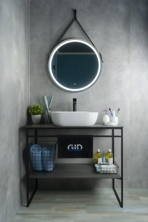 Раковина керамическая Gid Geométrico 53322 50х40 накладная цвет многоцветный без отверстий под смеситель