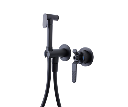 Гигиенический душ со смесителем Bronze de Luxe 1760'S 3253SB черный - фото 2