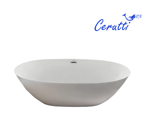 Ванна акриловая Cerutti SPA CT10517 170х80 отдельностоящая овальная - фото 2