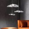 Светильник подвесной Delight Collection Manta (Манта) 2049P/D250 silver/clear