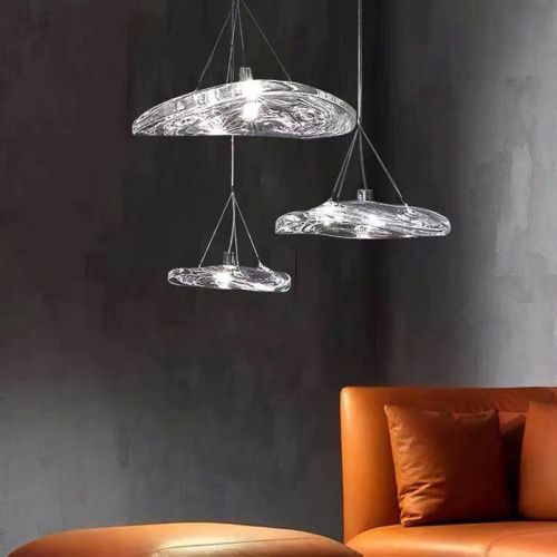 Светильник подвесной Delight Collection Manta (Манта) 2049P/D200 silver/clear - фото 2