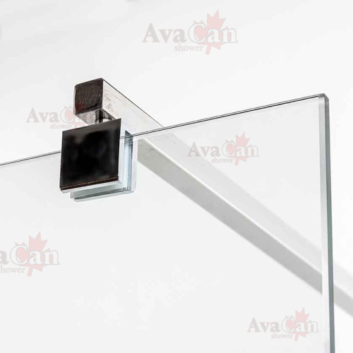 Душевая перегородка AvaCan LC110 110х200 стекло с рисунком профиль хром глянцевый - фото 4