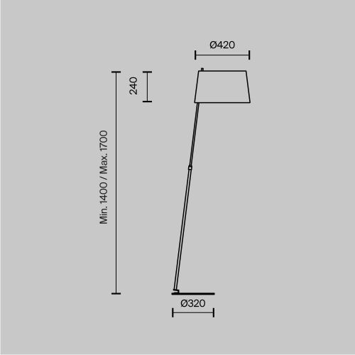 Светильник напольный Maytoni Bergamo MOD613FL-01B - фото 4