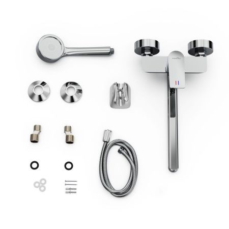 Смеситель для ванны Tokito MITSUISHI TOK-MIT-1015 настенный хром