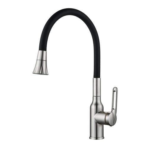 Смеситель для кухни Raffine F303L-3 на мойку сатин - фото 2