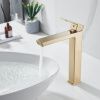 Смеситель для раковины Rose R1811G-1 на столешницу золото