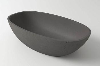 Раковина из искусственного камня Holbi TEFIA 2.02.008.44.4 63х35 накладная цвет серый