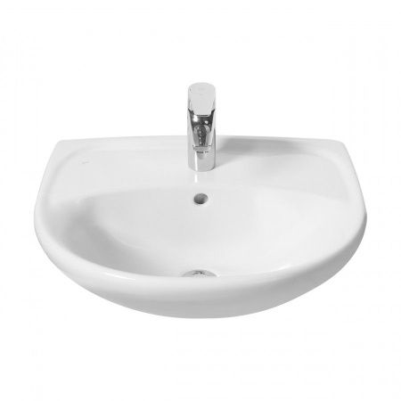 Раковина из сантехнического фарфора Jika Lyra 8142710001049 60х50 подвесная цвет белый 1 отверстие под смеситель