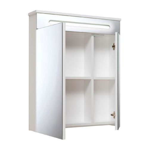 Зеркало-шкаф RUNO Парма 1147 60х75 подвесной цвет белый - фото 2