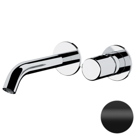 Смеситель для раковины Daniel Trilogy TG632P15 встраиваемый в стену черный