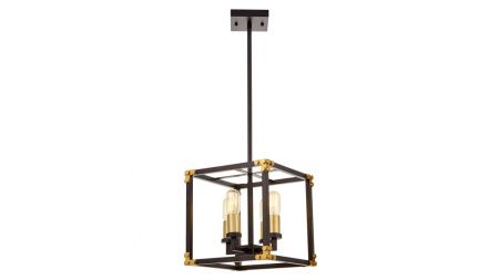 Люстра подвесная Lumina Deco Waldorf (Валдорф) LDP 1140-4 BK+MD