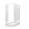 Душевой уголок Тритон Коралл Щ0000068950 120х80 стекло с рисунком профиль белый с поддоном