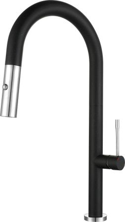 Смеситель для кухни Rivelato 3972500 nero cromo на мойку черный/хром