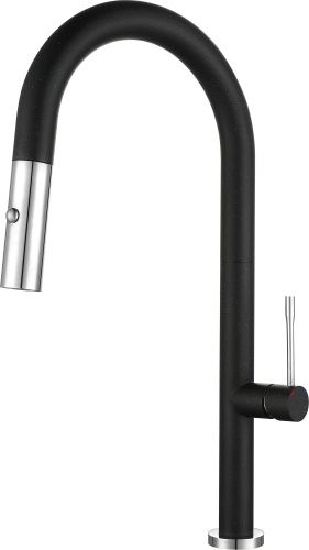 Смеситель для кухни Rivelato 3972500 nero cromo на мойку черный/хром - фото 2